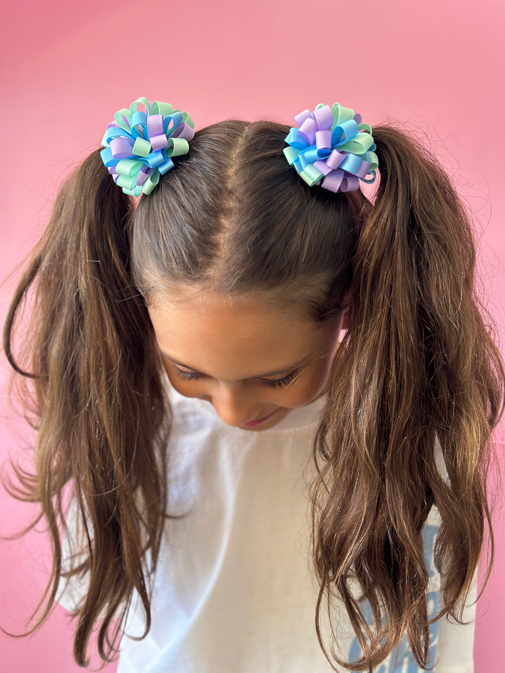 Hair pompoms clips