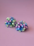 Hair pompoms clips